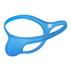 Men's Transparent Low Waist High Elastic Mesh Thong