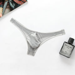 Men's Transparent Low Waist High Elastic Mesh Thong