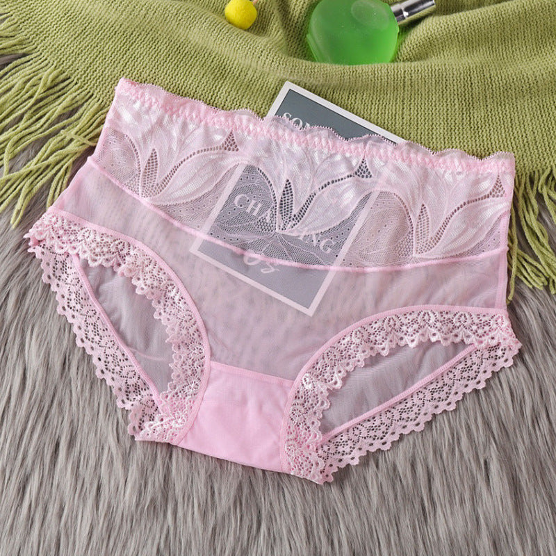 Pure Cotton High Stretch Lace Briefs