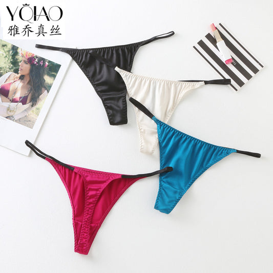 Low Rise Sexy Silk Thong