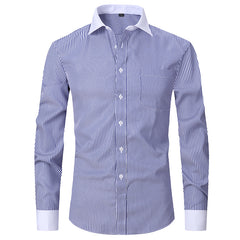 Men's Non-iron Dress Striped Shirt