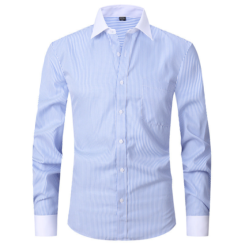 Men's Non-iron Dress Striped Shirt