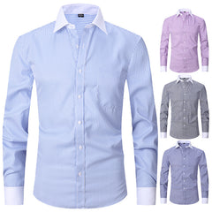 Men's Non-iron Dress Striped Shirt