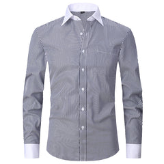 Men's Non-iron Dress Striped Shirt