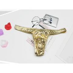 Bronzing Elastic Breathable Thong