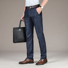 Men's High Waist Loose Stretch Jeans