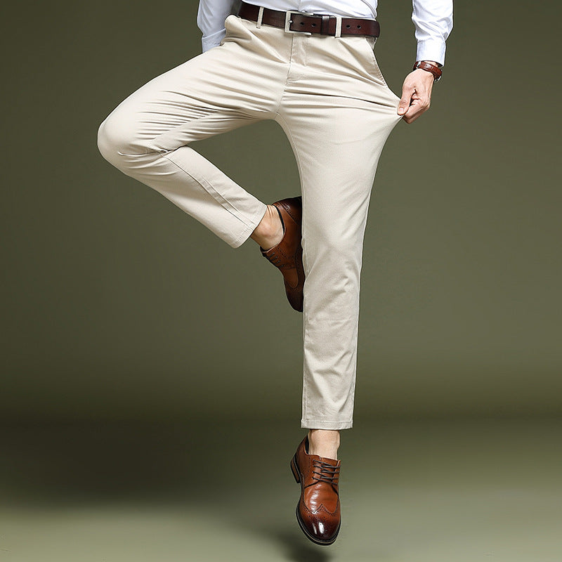 Men's Business Casual Pants Straight Leg Pants