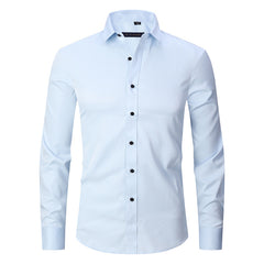 2023 Slim Fit Solid Color Stretch Shirt