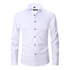 2023 Slim Fit Solid Color Stretch Shirt