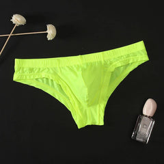 Men's Ice Silk Transparent Sexy Low Waist Panties