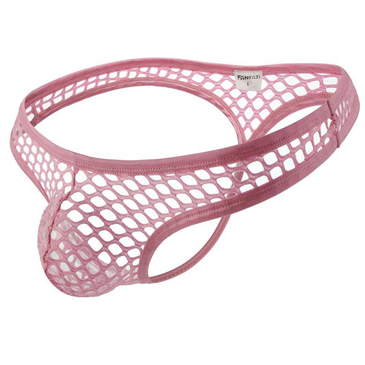 Men's Sexy Transparent Mesh Thong