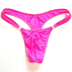 Translucent Men's Sexy Nylon Button Bikini Thong