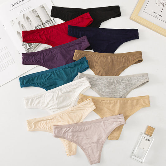 New Sexy Low Waist Breathable Cotton Thong