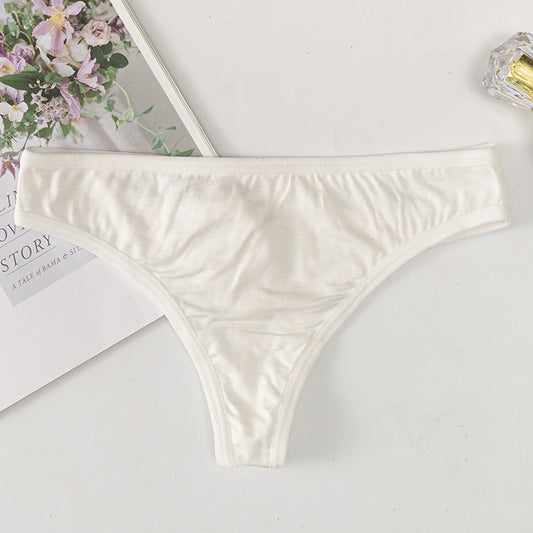 New Sexy Low Waist Breathable Cotton Thong