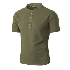 Buttoned Short Sleeve Polo Shirt