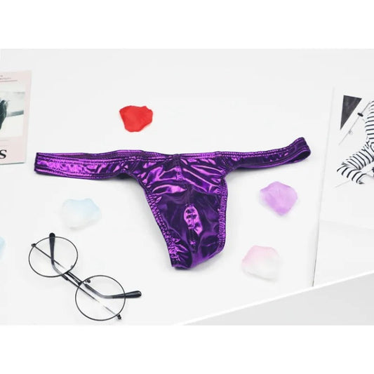 Bronzing Elastic Breathable Thong