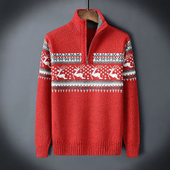 2022 New Contrasting Color Plus Fleece Knitwear
