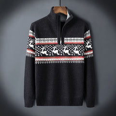 2022 New Contrasting Color Plus Fleece Knitwear