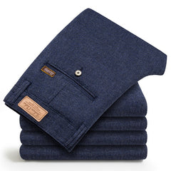 Men's Slim Fit Stretch Cotton Linen Casual Pants