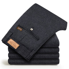 Men's Slim Fit Stretch Cotton Linen Casual Pants