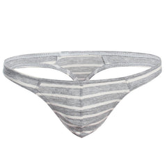 Men's Sexy Cotton Breathable Striped Thong