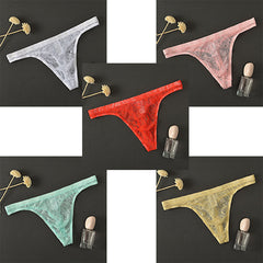 Men Lace G-String And Thong Sexy Briefs