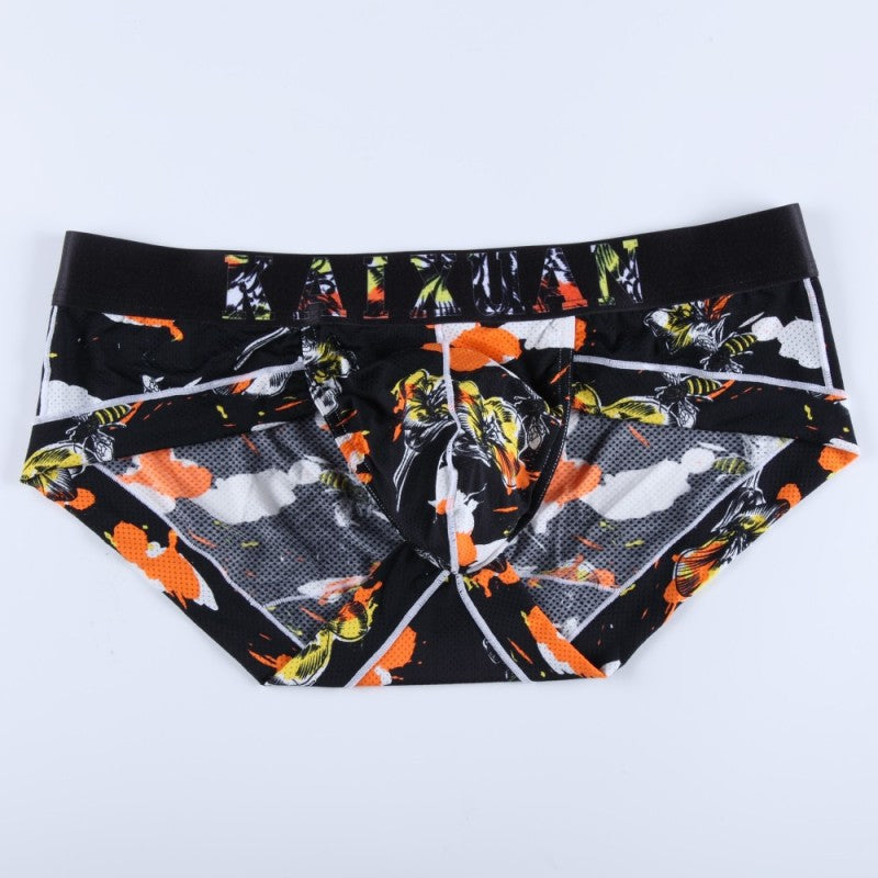 Mesh Printed Nylon Breathable Briefs