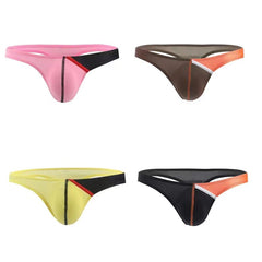 Ultra-Thin Ice Silk Contrast Thong