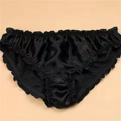 Ruffled New 100% mulberry silk panty