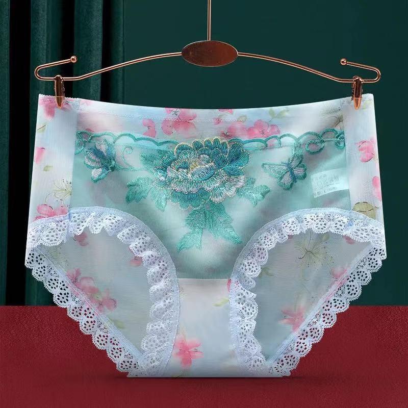 [6 PCS] Sexy Lace Embroidered Panties