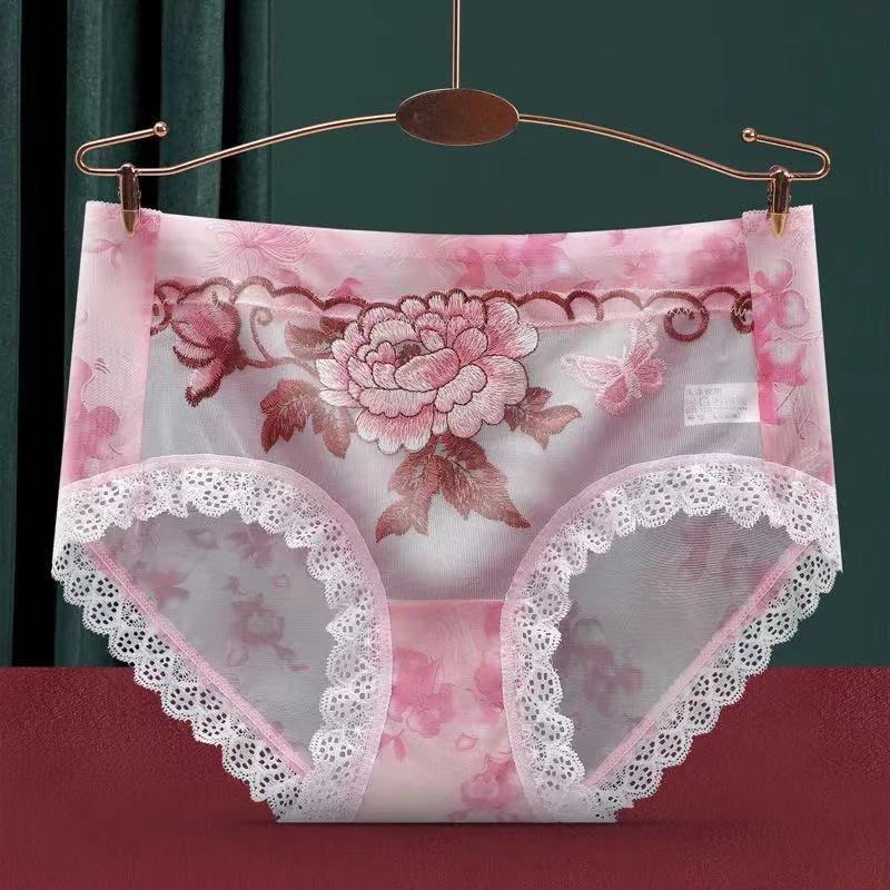 [6 PCS] Sexy Lace Embroidered Panties