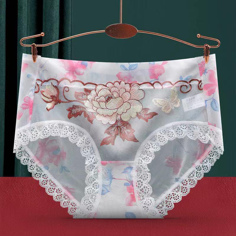 [6 PCS] Sexy Lace Embroidered Panties