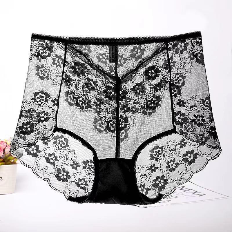 High Waist Plus Size Lace Sexy Panties