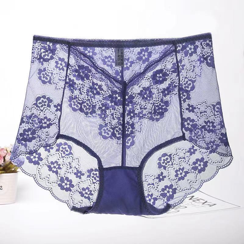 [4 PCS] High Waist Plus Size Lace Sexy Panties