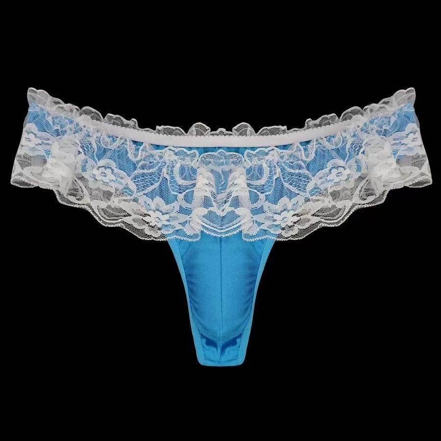 Men's Silk Lace Sexy Gay Briefs