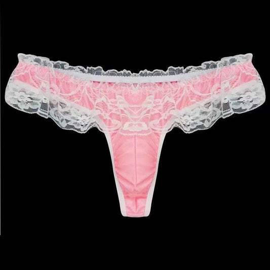 Men's Silk Lace Sexy Gay Briefs