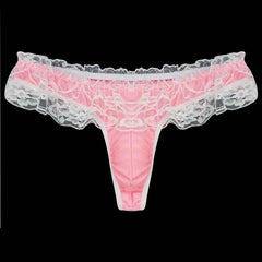 Men's Silk Lace Sexy Gay Briefs