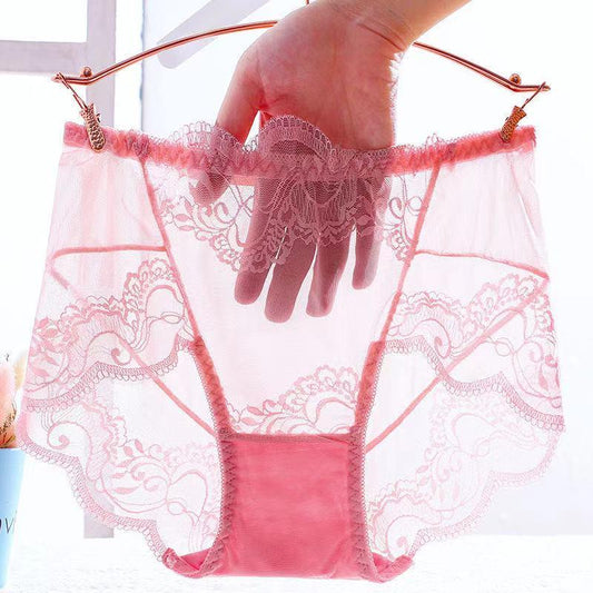 Non-Marking Mesh Lace Transparent Panties