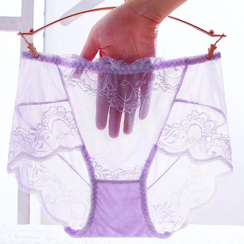 Non-Marking Mesh Lace Transparent Panties