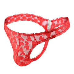 New Lace Transparent Mesh Thong
