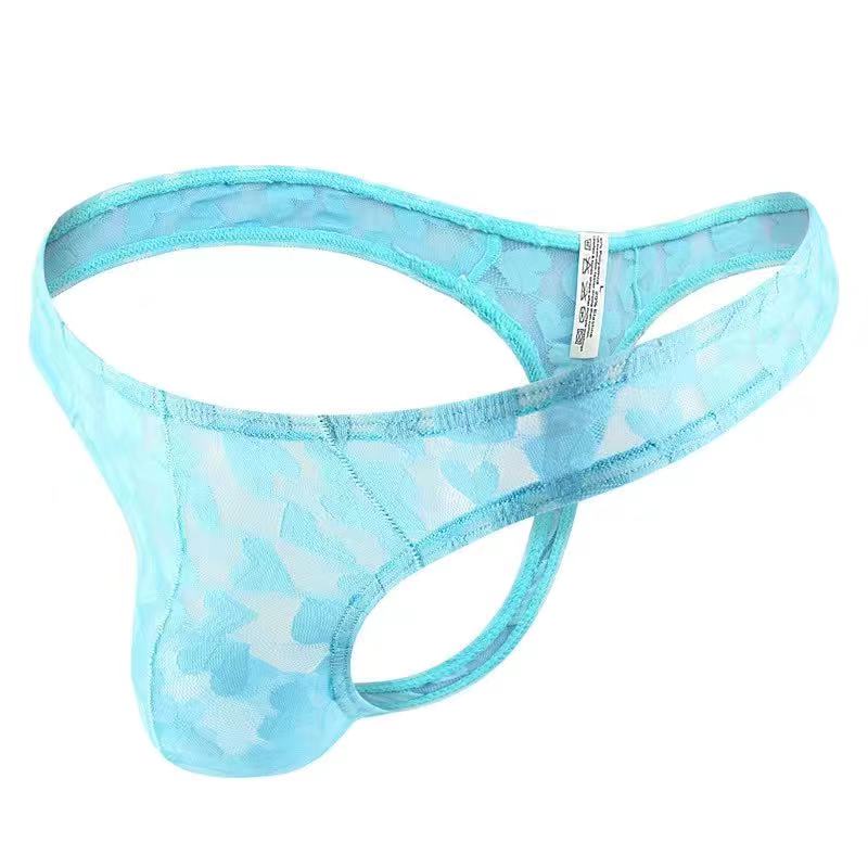 New Lace Transparent Mesh Thong