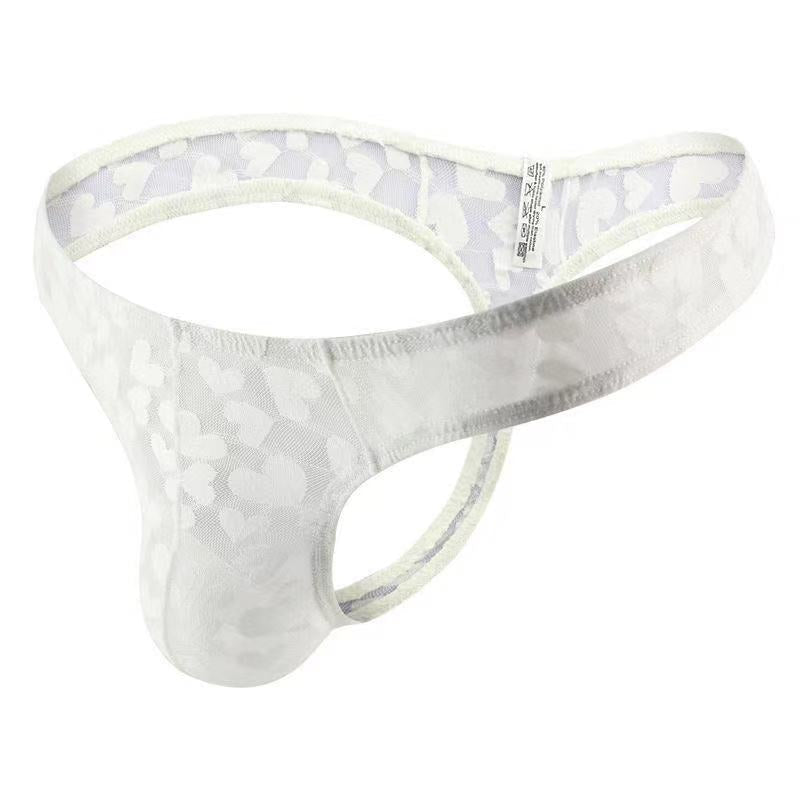 New Lace Transparent Mesh Thong