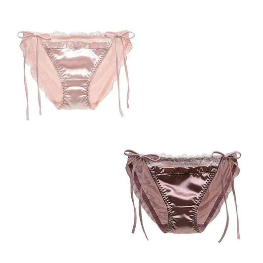 Lace Silk Tie Panties