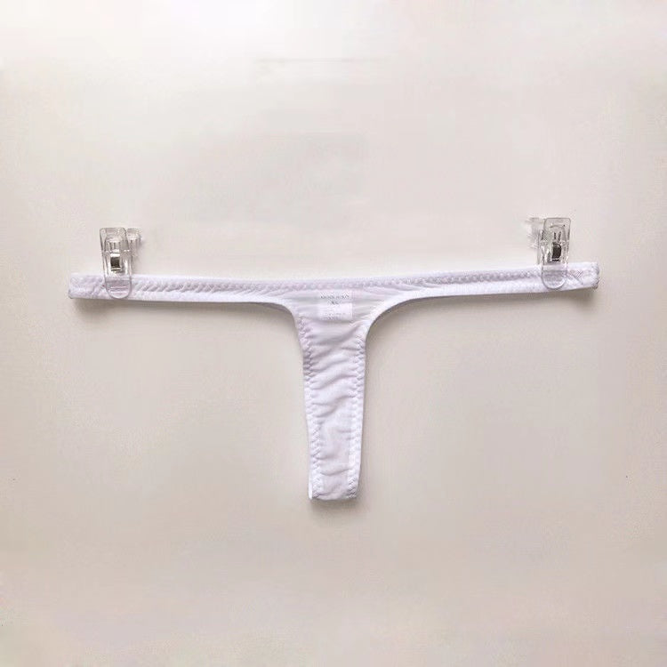 Ice Silk Solid Color Breathable Thong