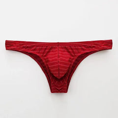 Men's Striped Hip Thong