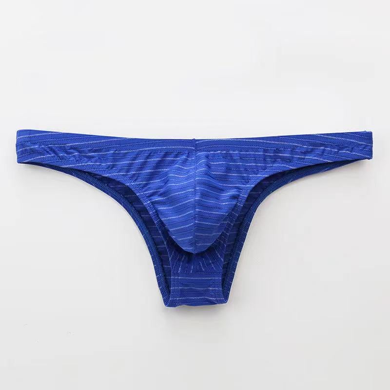 Men's Striped Hip Thong