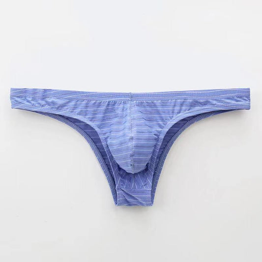 Men's Striped Hip Thong