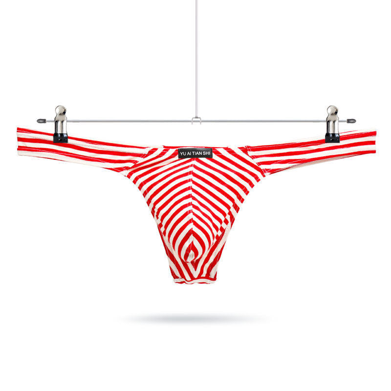 Cotton Striped Thong