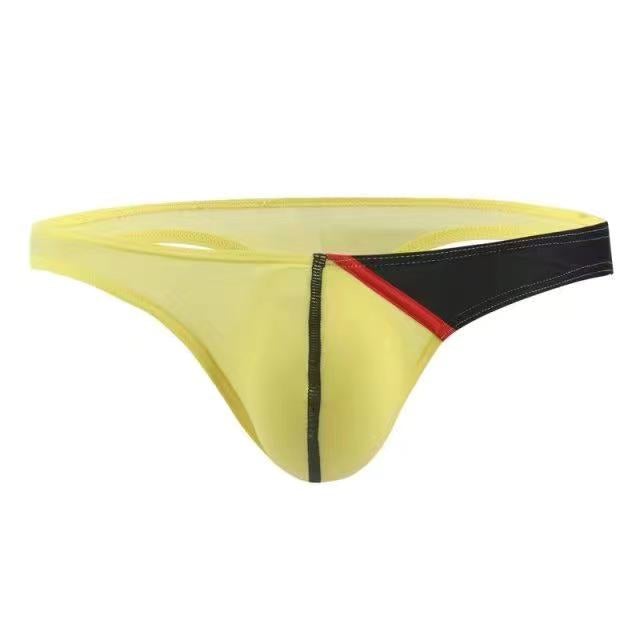 Ultra-Thin Ice Silk Contrast Thong