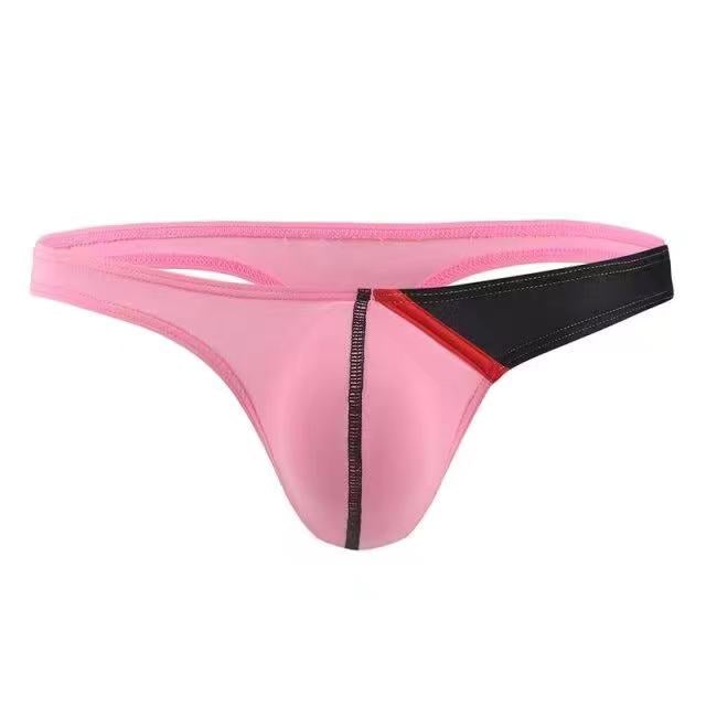 Ultra-Thin Ice Silk Contrast Thong